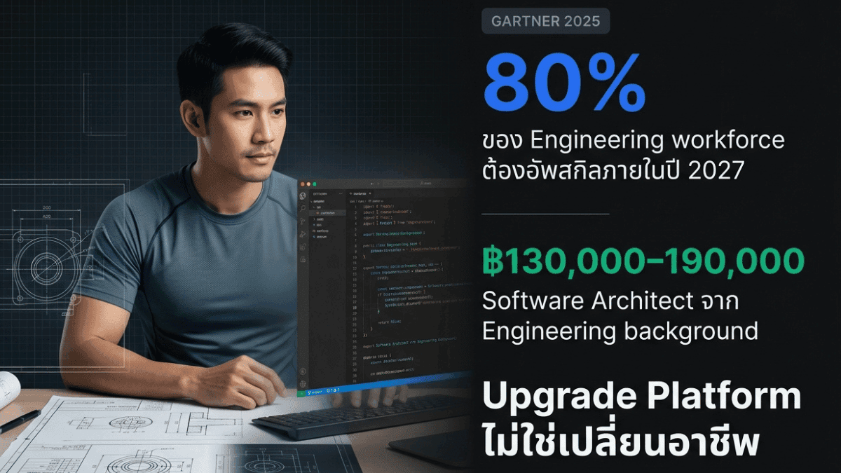 วิศวกรเครื่องกล/ไฟฟ้า/โยธา เปลี่ยนสายมาเป็น Software Developer — ทำไมถึงง่ายกว่าที่คิด_image